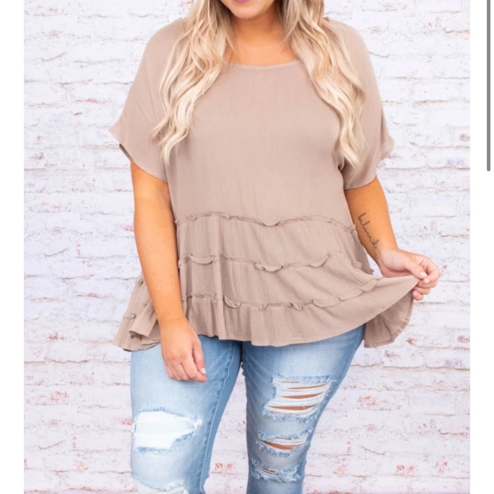 Chic Soul time for beauty top color taupe